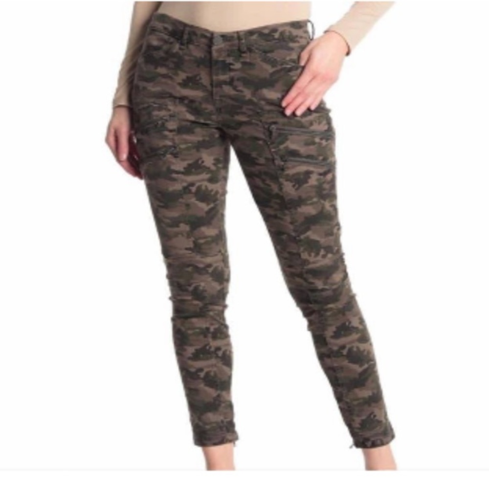 BLANK NYC Camo Utility Skinny Jeans
